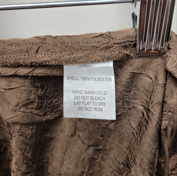 House of Harlow Brown Crinckle Pants Size Small House of Harlow Pants Chic Work - Picture 7 of 10
